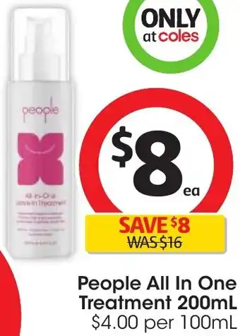 Coles People All In One Treatment 200mL offer