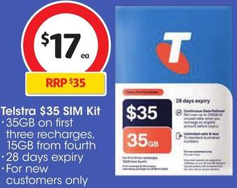 Coles Telstra $35 SIM Kit offer