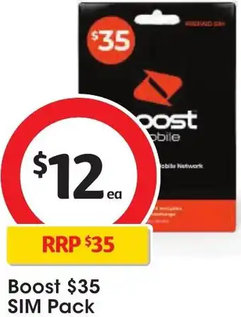 Coles Boost $35 SIM Pack offer