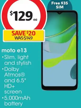 moto e13