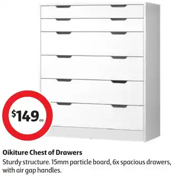 Oikiture Chest of Drawers