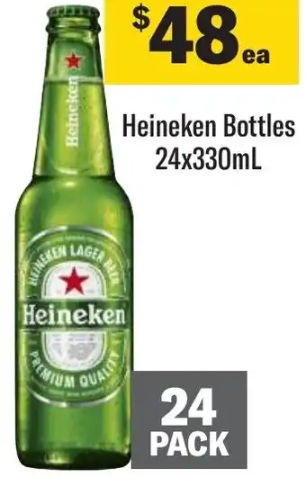 Coles Heineken Bottles 24x330mL offer