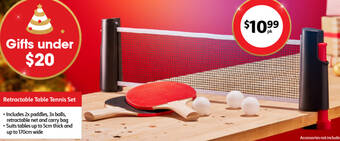 Coles Retractable Table Tennis Set offer