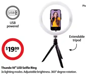 Coles Thunda 10" LED Selfie Ring offer