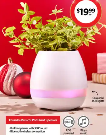 Thunda Musical Pot Plant Speaker
