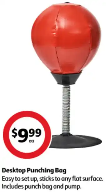 Coles Desktop Punching Bag offer