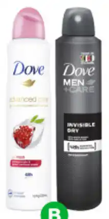 Woolworths Dove Antiperspirant Deodorant 220-254ml offer