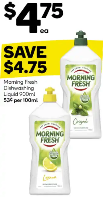 Woolworths Morning Fresh Dishwashing Liquid 900ml offer