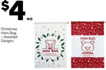 Woolworths Christmas Ham Bag offer