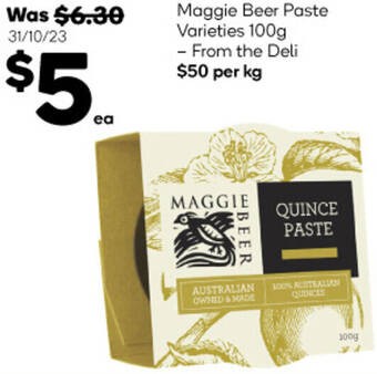 Woolworths Maggie Beer Paste Varieties 100g offer