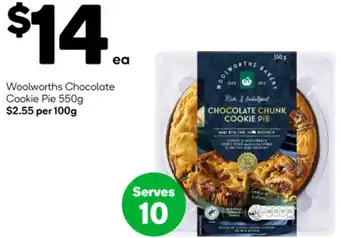Woolworths Woolworths Chocolate Cookie Pie 550g offer