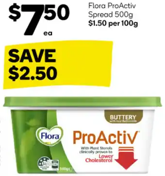 Woolworths Flora ProActiv Spread 500g offer