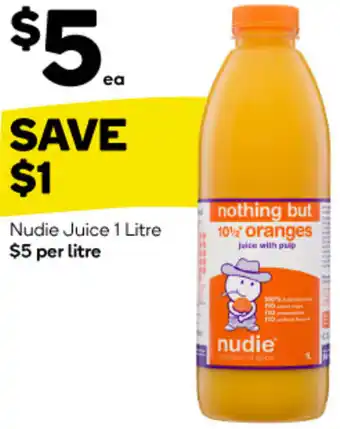 Woolworths Nudie Juice 1 Litre offer