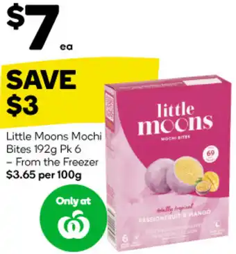 Woolworths Little Moons Mochi Bites 192g offer