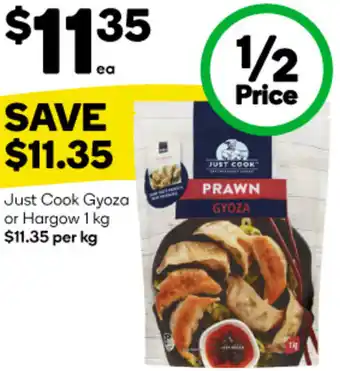 Woolworths Just Cook Gyoza or Hargow 1 kg offer