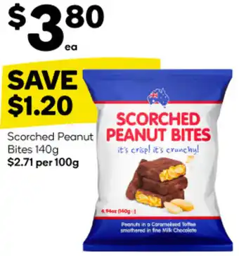 Scorched Peanut Bites 140g