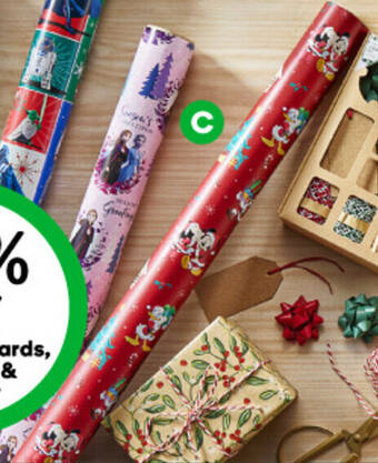 Woolworths Christmas Disney Wrap 4m offer