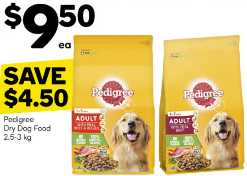 Pedigree dog 2024 food woolworths