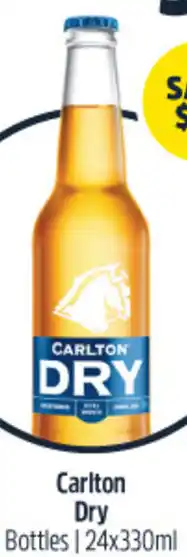 Woolworths Carlton Dry Bottles 24x330ml offer