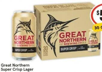 IGA Great Northern Super Crisp Lager offer