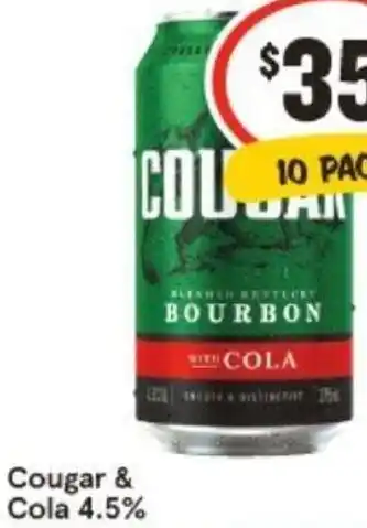 IGA Cougar & Cola offer