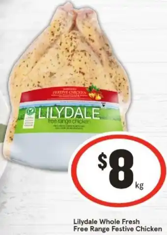 Lilydale Whole Fresh Free Range Festive Chicken