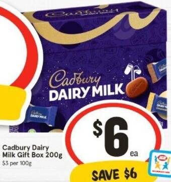 IGA Cadbury Dairy Milk Gift Box 200g offer