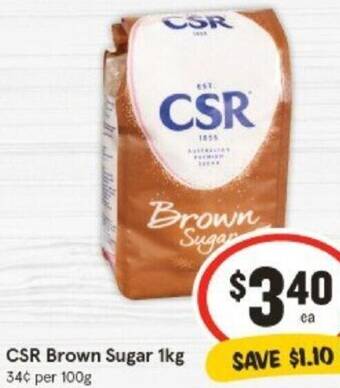 IGA CSR Brown Sugar 1kg offer