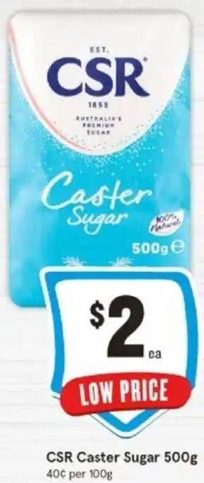 IGA CSR Caster Sugar 500g offer