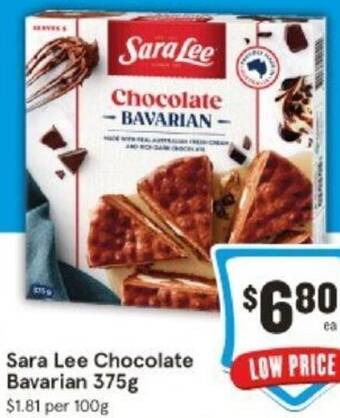 IGA Sara Lee Chocolate Bavarian 375g offer