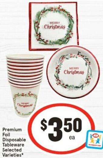 IGA Disposable Tableware offer