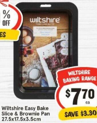IGA Wiltshire Easy Bake Slice & Brownie Pan 27.5x17.5x3.5cm offer