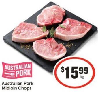IGA Australian Pork Midloin Chops offer