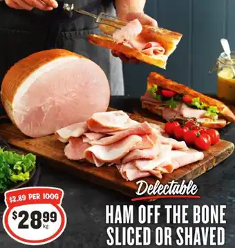 IGA HAM OFF THE BONE SLICED OR SHAVED offer