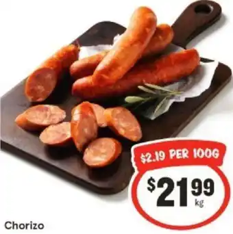 IGA Chorizo offer