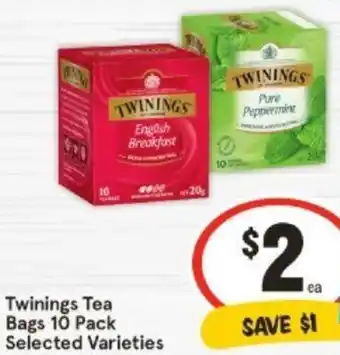 IGA Twinings Tea Bags 10 Pack offer
