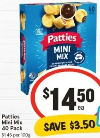 Patties Mini Mix 40 Pack