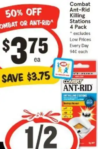 Combat Ant-Rid Killing Stations 4 Pack
