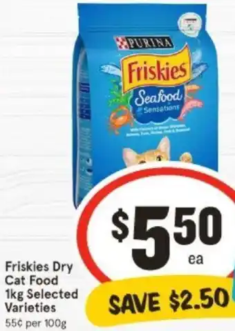 IGA Friskies Dry Cat Food 1kg offer