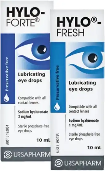 Pharmacy Best Buys Hylo-forte or hylo-fresh lubricating eye drops 10ml offer
