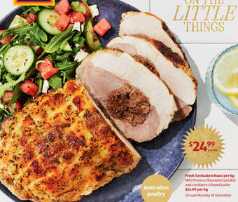ALDI Fresh Turducken Roast per kg offer
