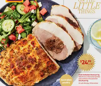 ALDI Fresh Turducken Roast per kg offer