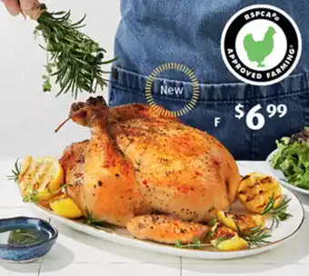 ALDI Fresh Whole Roast RSPCA Approved Chicken per kg offer