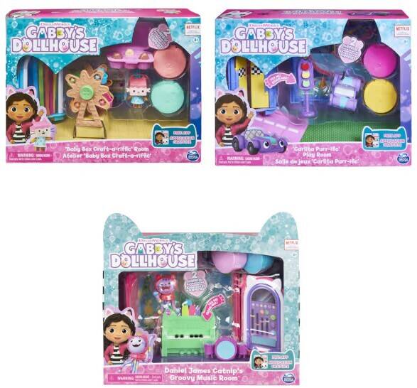 Dreamworks gabby's dollhouse deluxe room assorted offer at Kmart