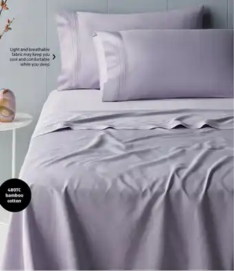 480 Thread Count Bamboo Cotton Fitted Sheet Set - Queen Size