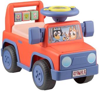 BIG W Bluey foot to floor ride-on offer