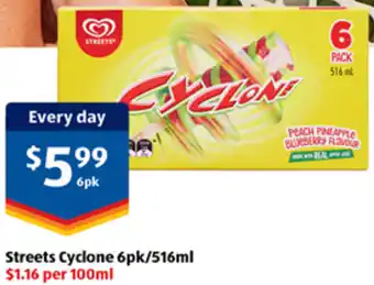 Streets Cyclone 6pk/516ml