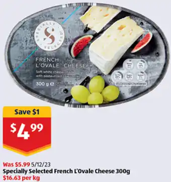 ALDI Specially Selected French L'Ovale Cheese 300g offer