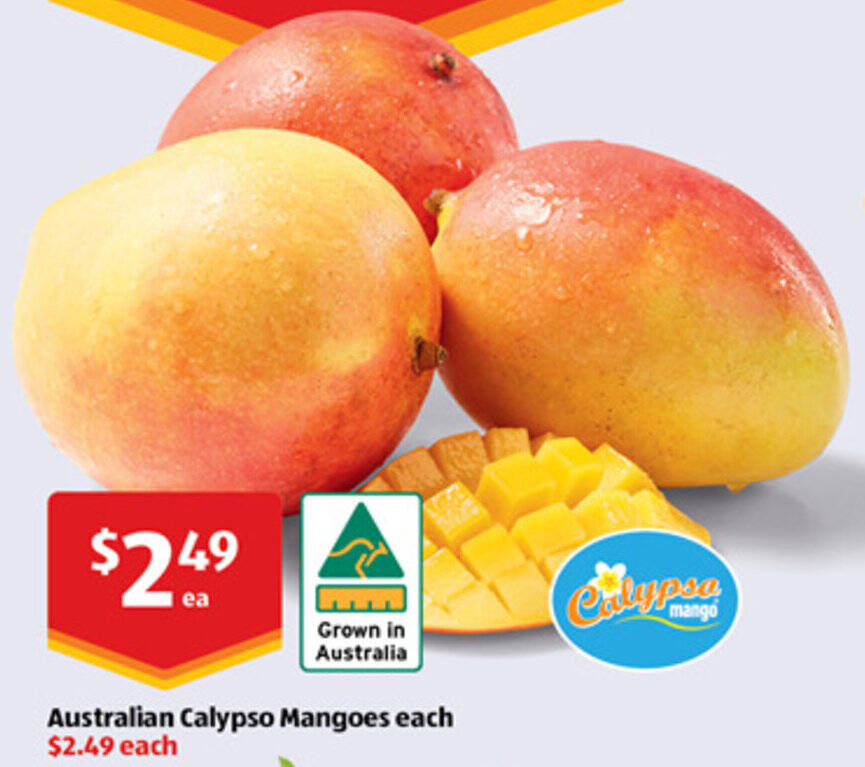 Australian Calypso Mangoes offer at ALDI