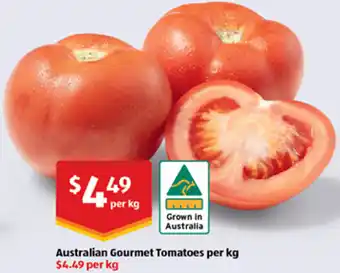 ALDI Australian Gourmet Tomatoes per kg offer
